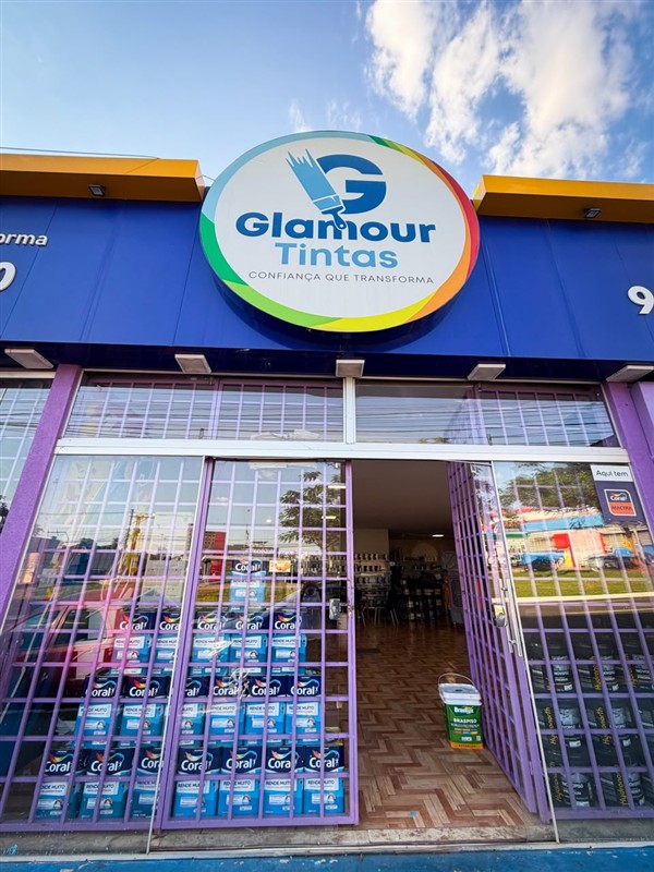 Letreiro da Glamour Tintas
